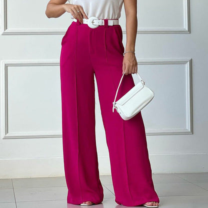 Lynda – Relaxed Wide-Leg Pleated Pants