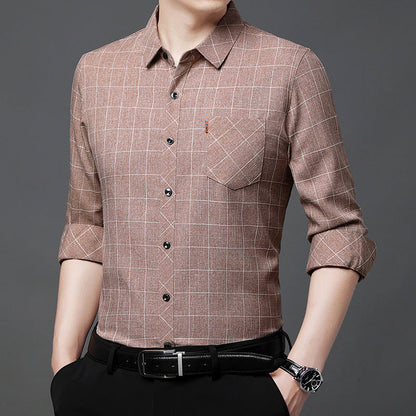 Spencer – Long-Sleeve Plaid Shirt for Men