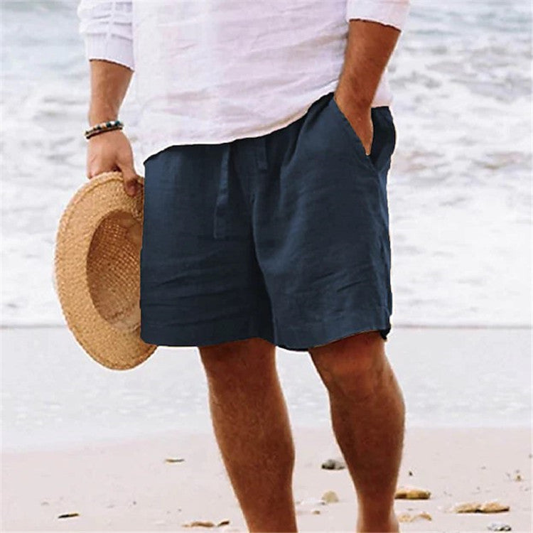 Dan – Men's Breathable Solid Color Shorts