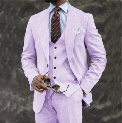 Damon – Pink Business Suit for Men