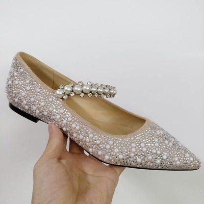 Tracy – Elegant Shoes with Rhinestones and Pearls