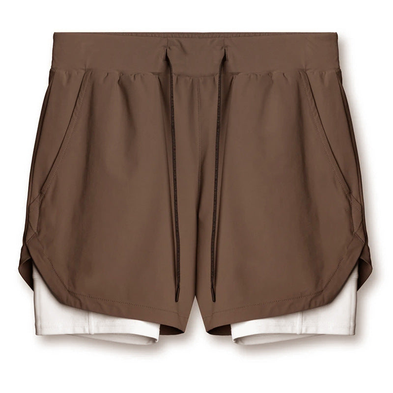 Graham – Sporty Quick-Dry Double-Layer Running Shorts