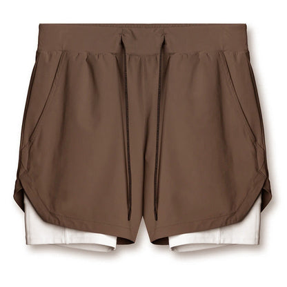 Graham – Sporty Quick-Dry Double-Layer Running Shorts