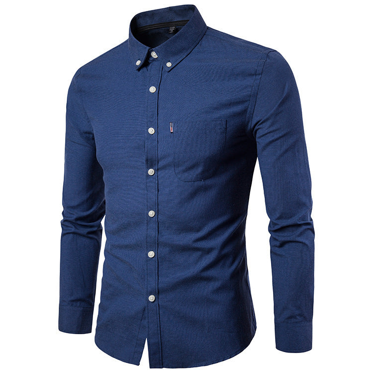 Paul – Slim Fit Men's Shirt with Long Sleeves