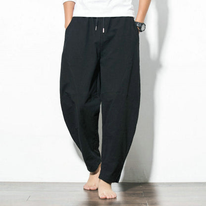 Victoria – Relaxed Ethnic Style Cotton and Linen Harem Pants