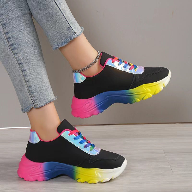 Betty – Rainbow Chunky Sole Women's Sneakers