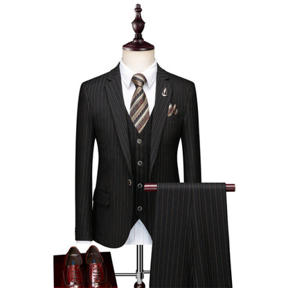 Nick – Striped Men's Suit in Business Casual Style