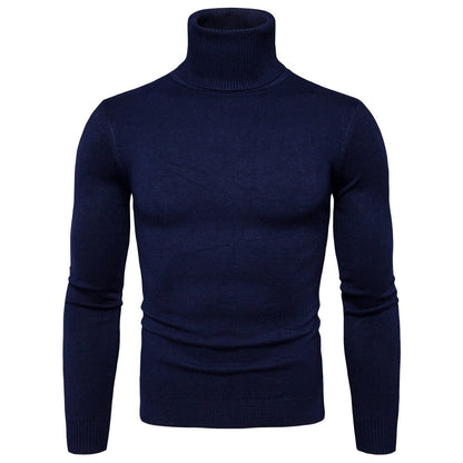 Alan – Slim Thermal Turtleneck Sweater for Men in Solid Designs