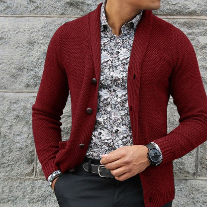 Bradley – Single-Breasted Men's Knit Sweater