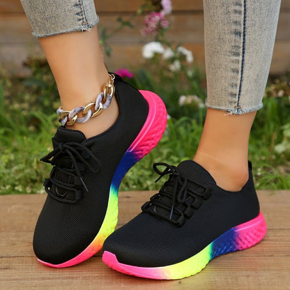 Rachael – Stylish Women's Sneakers with Rainbow Sole