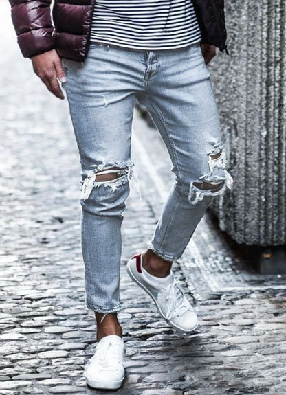 Martin – Ripped Skinny Jeans in Streetwear Style