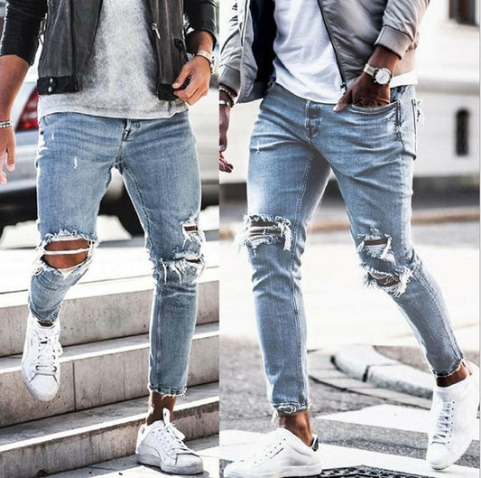 Martin – Ripped Skinny Jeans in Streetwear Style