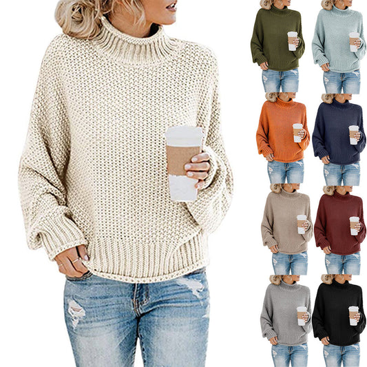 Michelle – Thick Thread Turtleneck Pullover