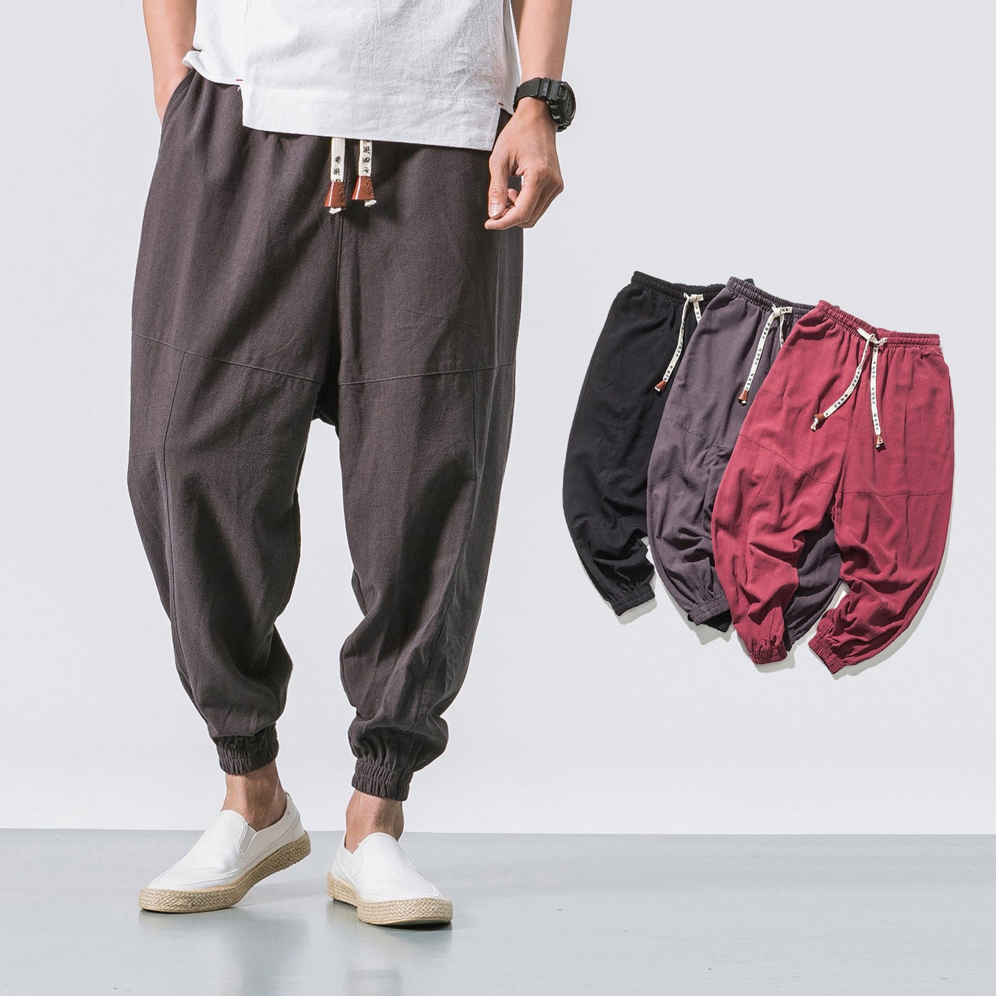 Tony – Sporty Men's Joggers with Elastic Waistband and Pockets