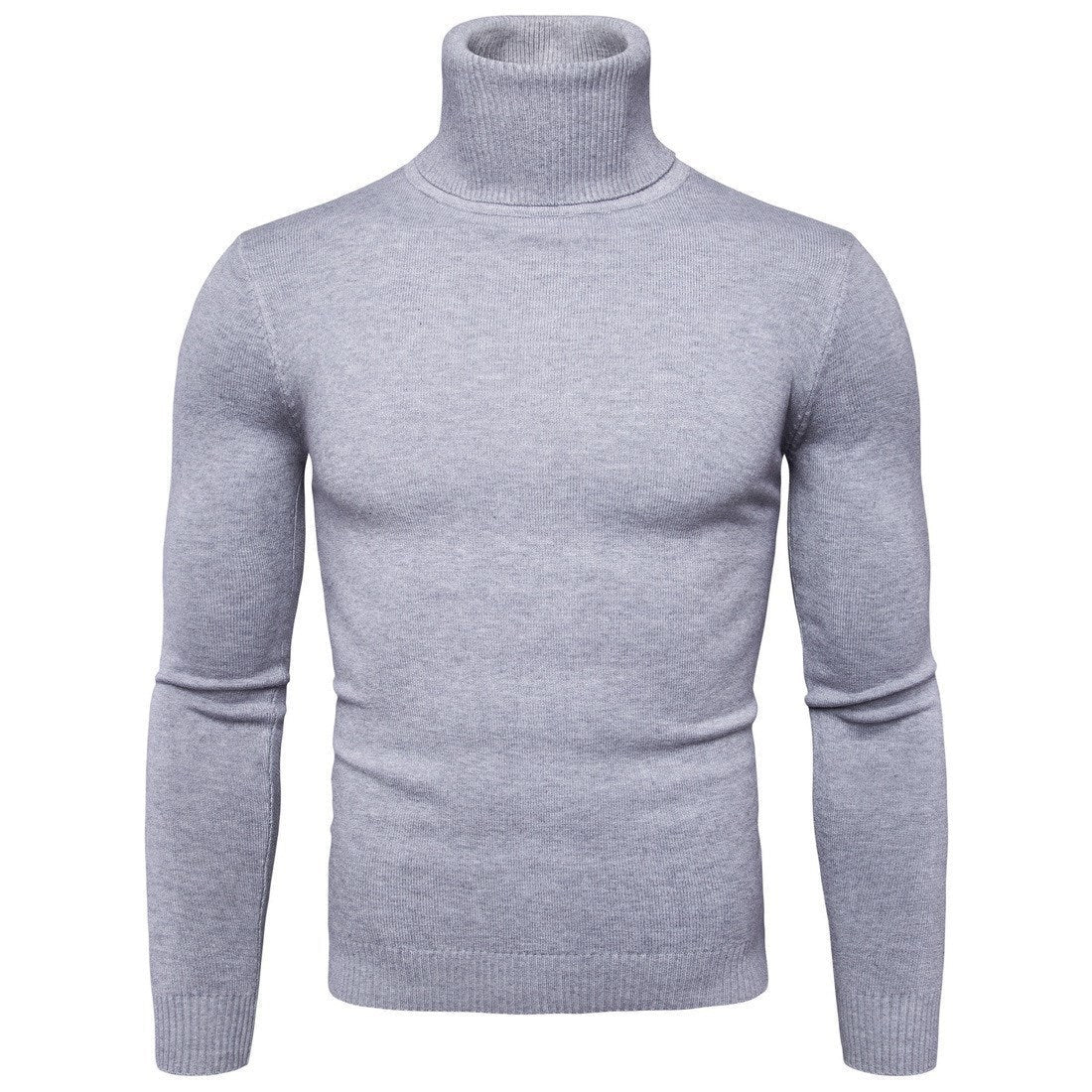 Alan – Slim Thermal Turtleneck Sweater for Men in Solid Designs