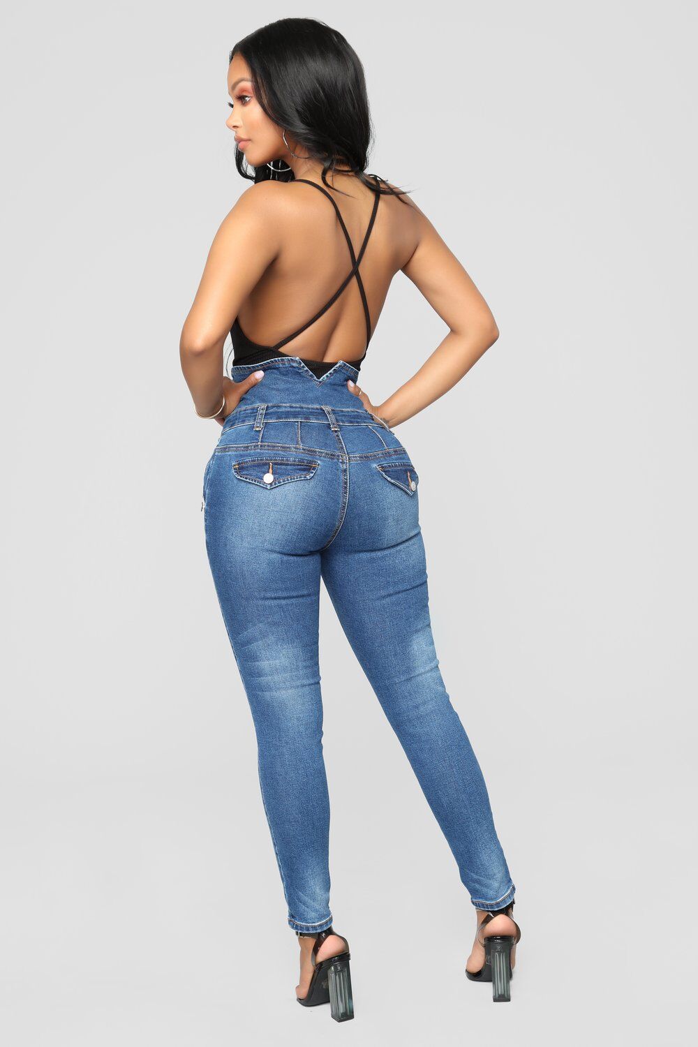 Tara – High-Waist Skinny Jeans with Embroidery