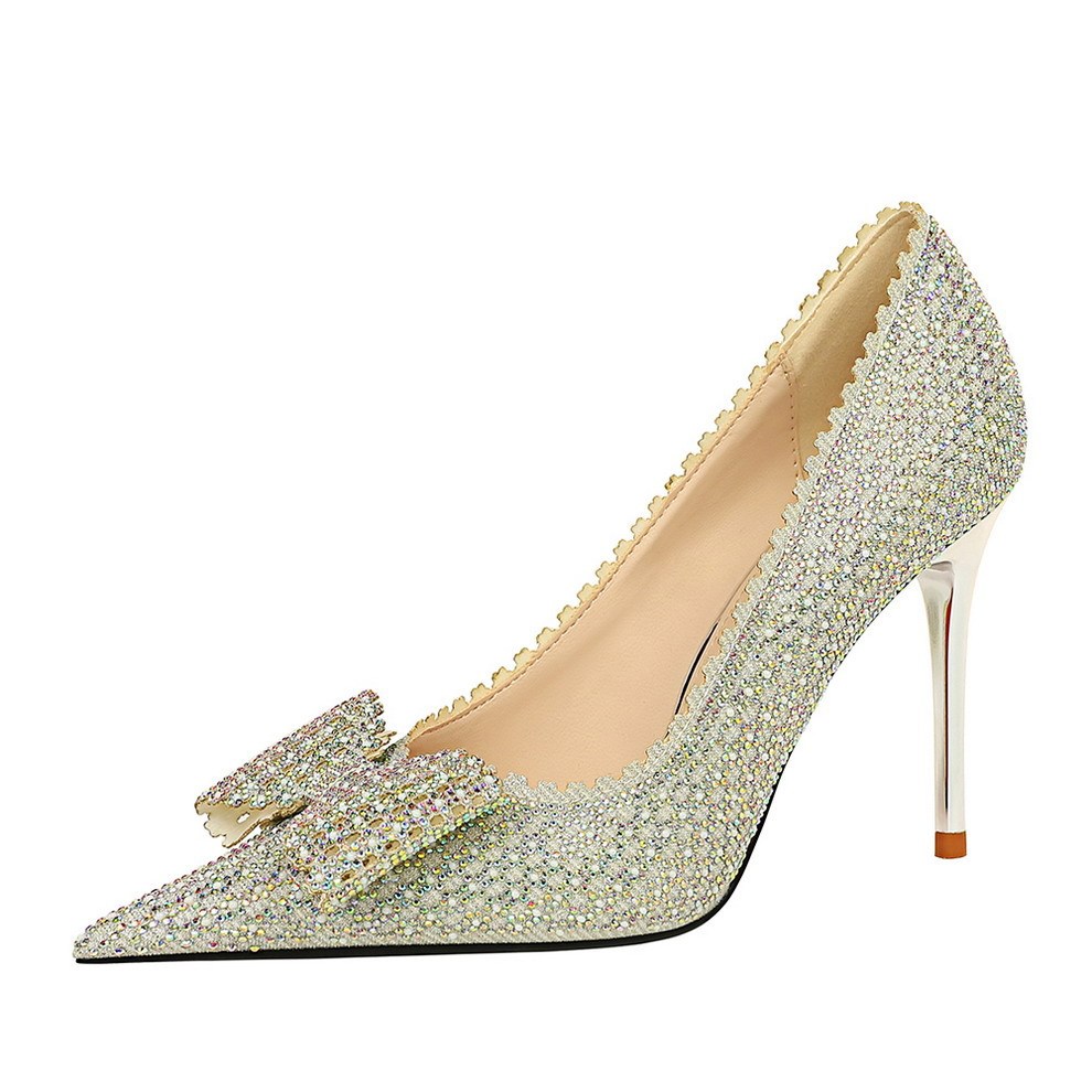 Samantha – Princess Wedding Shoes with Slim High Heels