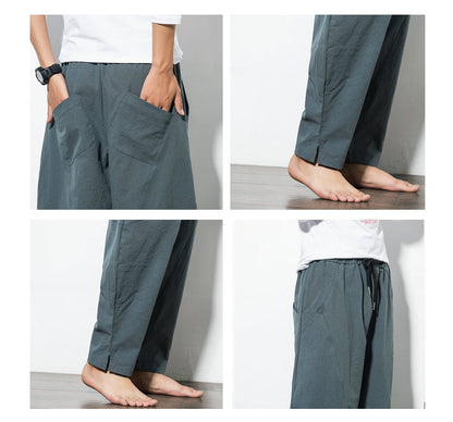 Victoria – Relaxed Ethnic Style Cotton and Linen Harem Pants