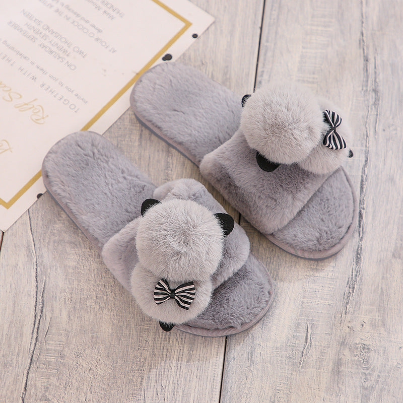 Joan – Cartoon Plush Cotton Slippers