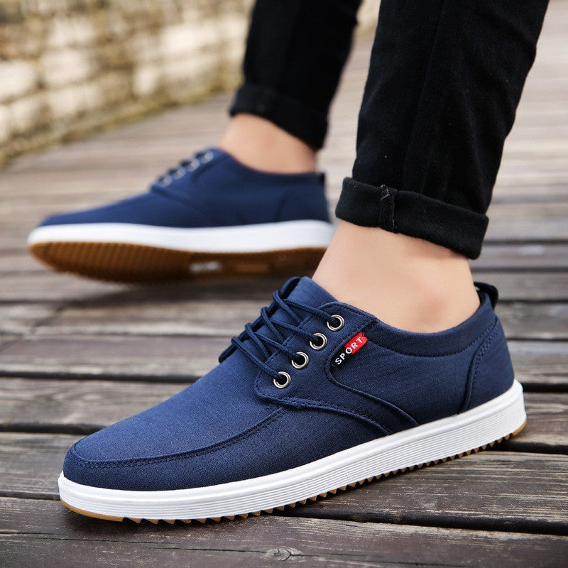 Phil – Breathable Men's Canvas Lace-Up Sneakers