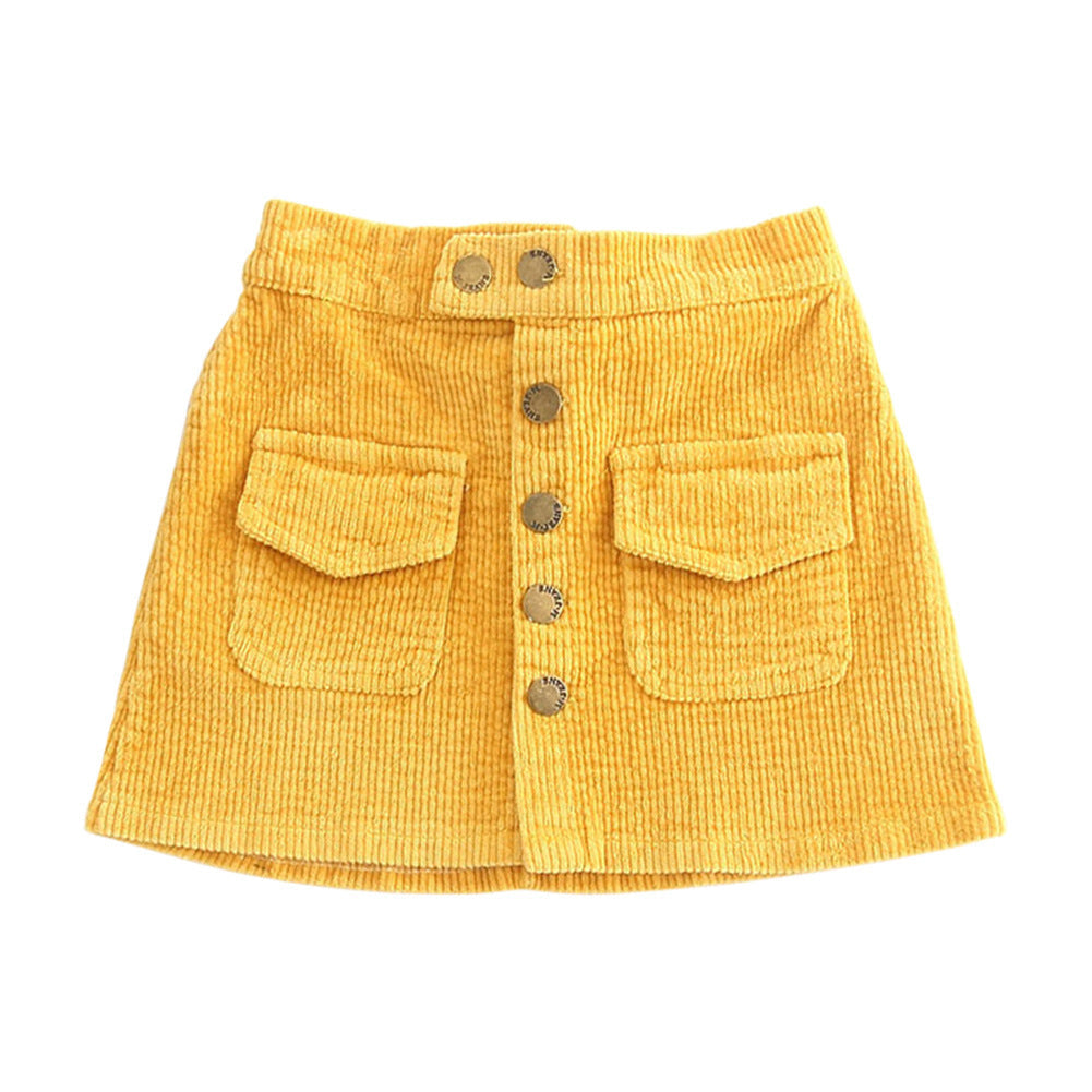 Sophie – Girls' Corduroy Skirt in Western Style