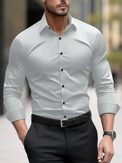 Garry – Men's Long Business-Casual Shirt