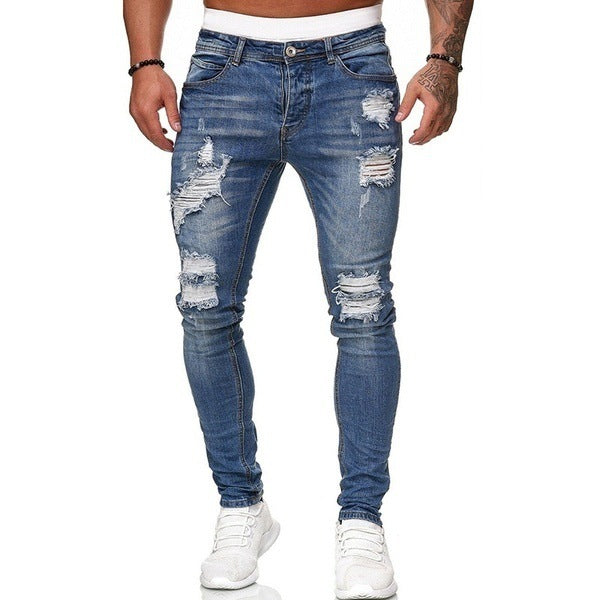 Robbie – Slim-Fit Washed Denim Jeans for Men