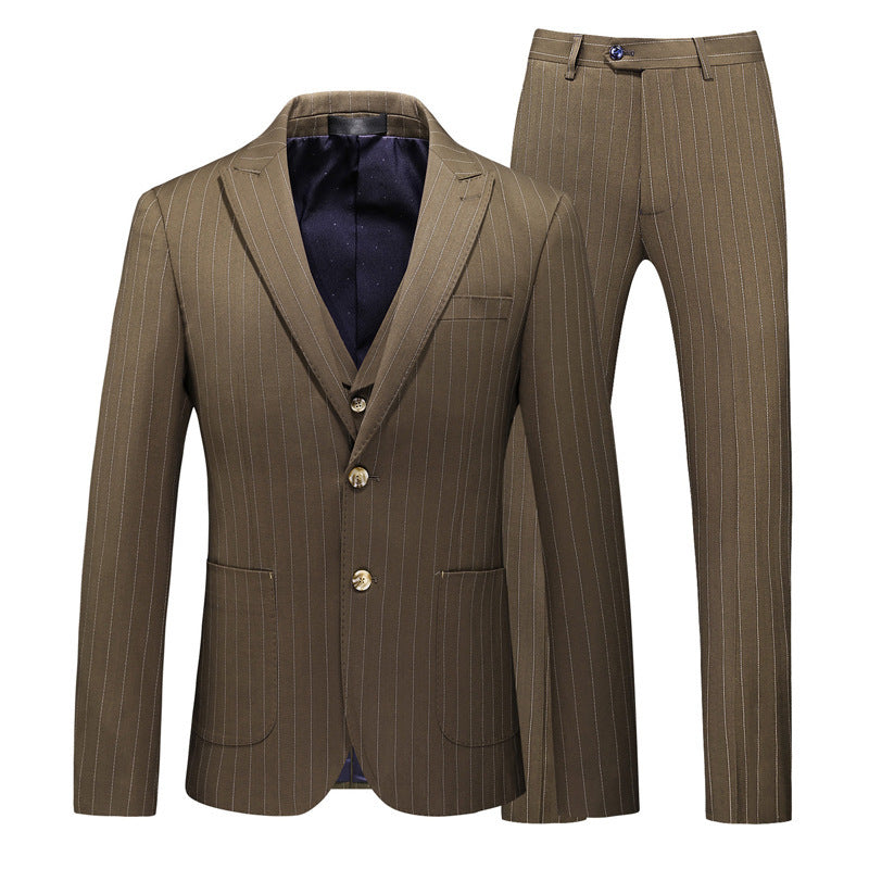 Bradley – Striped Men's Suit in Slim-Fit Style