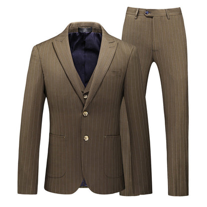 Bradley – Striped Men's Suit in Slim-Fit Style