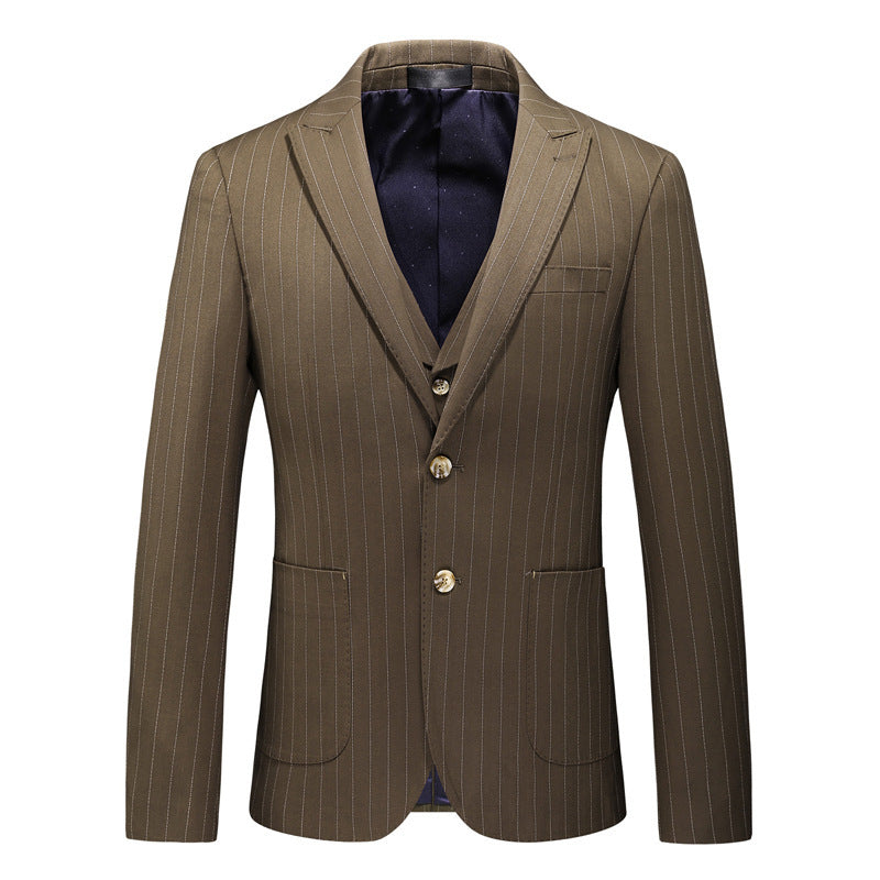 Bradley – Striped Men's Suit in Slim-Fit Style