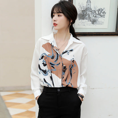 Nicole – Long Chiffon Blouse with All-Match Style