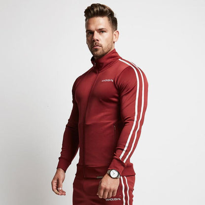 Ross – Striped Slim-Fit Running Sports Sweatshirt