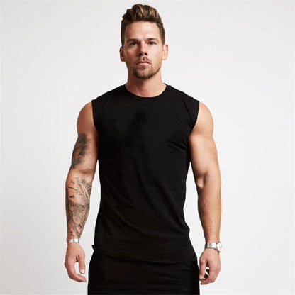 Gareth – Sleeveless Men's Sport Shirt in Cotton