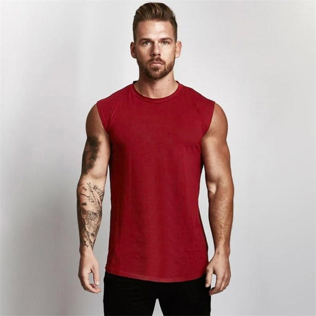 Gareth – Sleeveless Men's Sport Shirt in Cotton