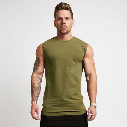 Gareth – Sleeveless Men's Sport Shirt in Cotton