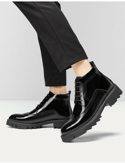 Frank – Sturdy British High-Top Boots Made from Vegan Leather