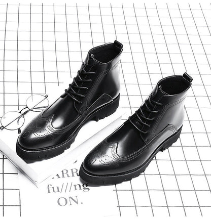 Frank – Sturdy British High-Top Boots Made from Vegan Leather