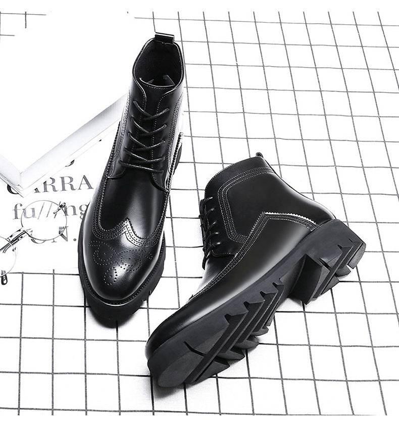 Frank – Sturdy British High-Top Boots Made from Vegan Leather