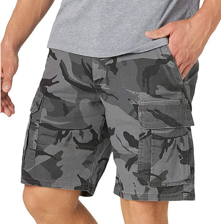 Gerald – Men's Multi-Pocket Polyester Shorts