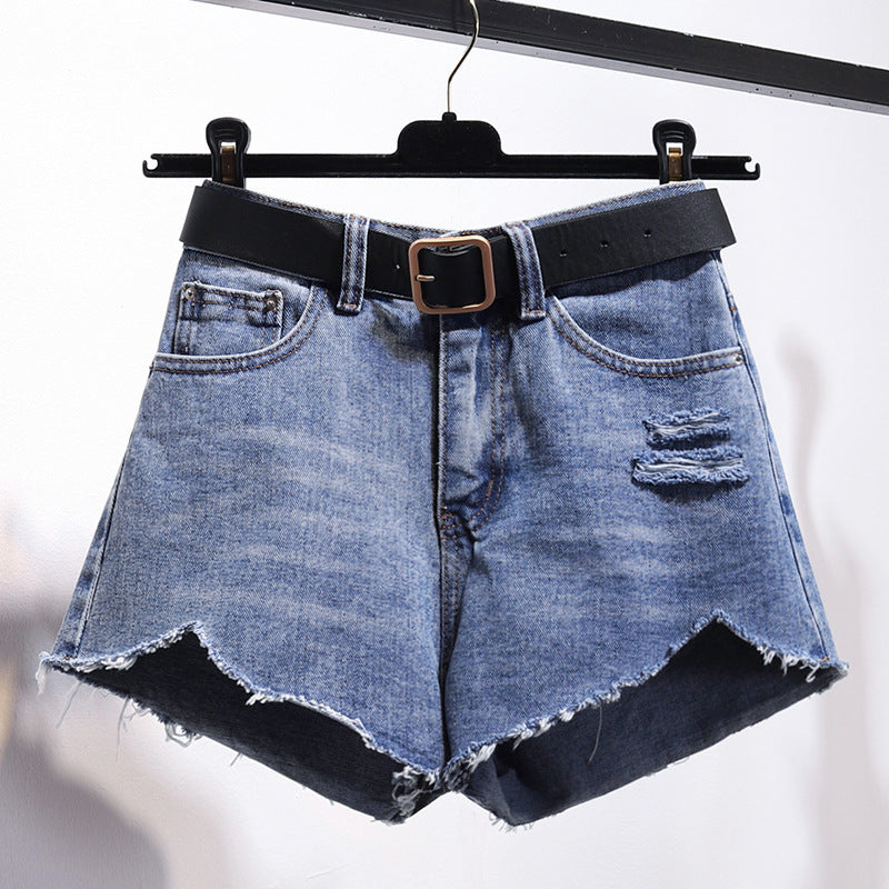 Amy – Irregular Denim Shorts for Women