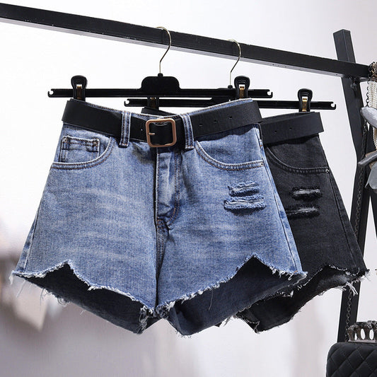 Amy – Irregular Denim Shorts for Women