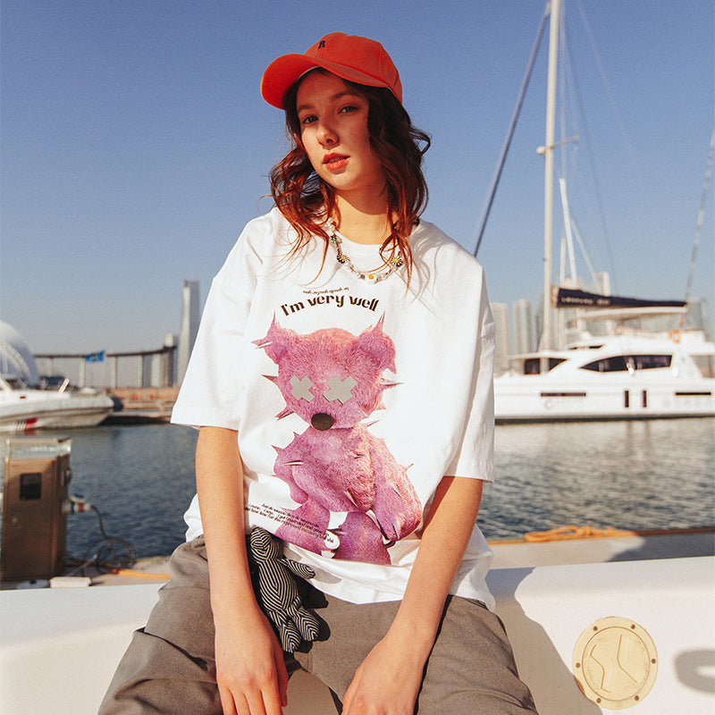 Simon – Reflective Oversized T-Shirt with Stylish Print