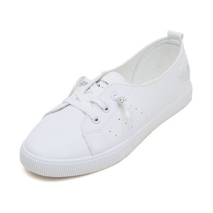 Mary – Fluffy Women's Sneakers with Heart Motif in White