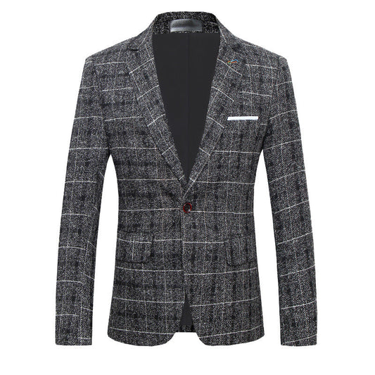 Kieran – Slim Fit Men's Suit with Classic Check Pattern