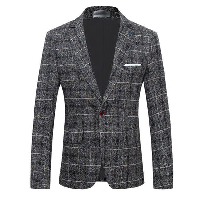 Kieran – Slim Fit Men's Suit with Classic Check Pattern