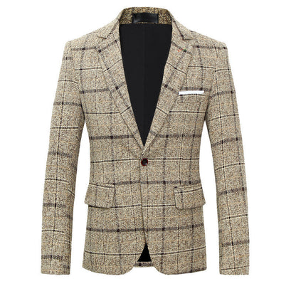 Kieran – Slim Fit Men's Suit with Classic Check Pattern