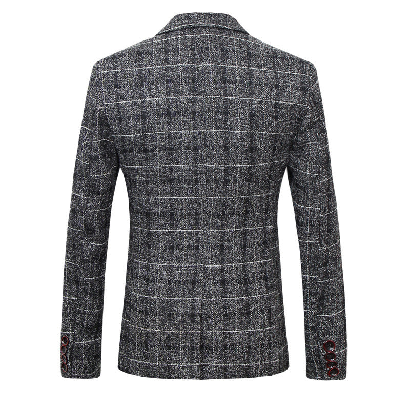 Kieran – Slim Fit Men's Suit with Classic Check Pattern