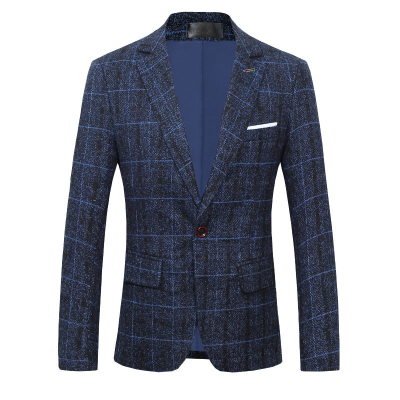 Kieran – Slim Fit Men's Suit with Classic Check Pattern