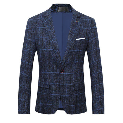 Kieran – Slim Fit Men's Suit with Classic Check Pattern