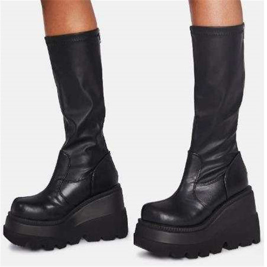 Carol – Women's Platform Boots with Chunky Sole in New Fall Style